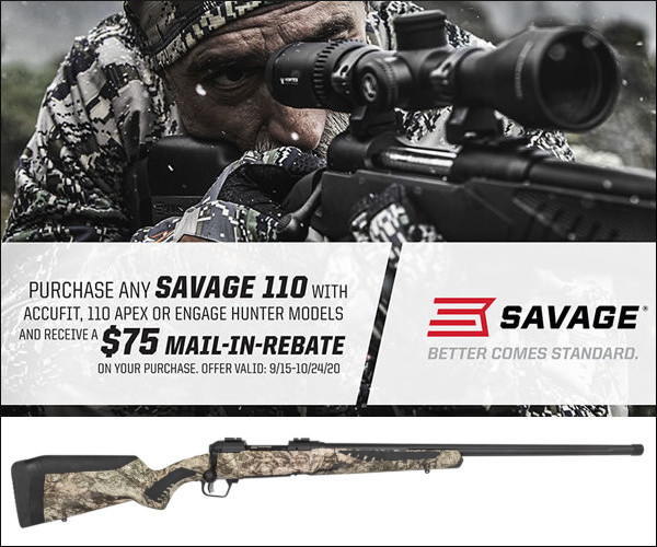 savage 110 rebate