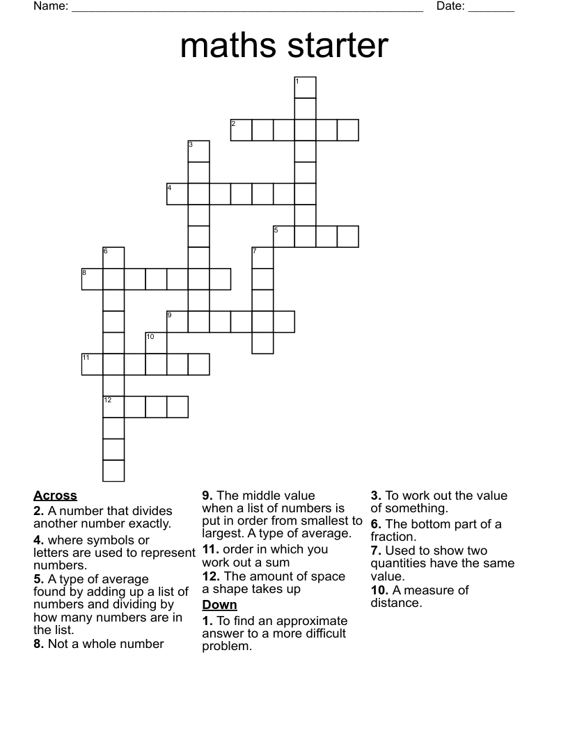 self starter crossword