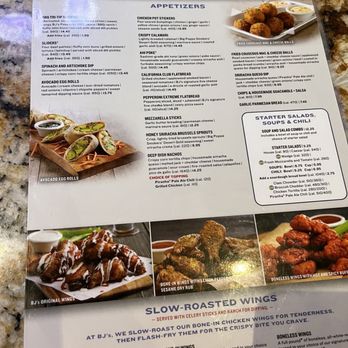 bjs restaurant and brewhouse jacksonville menu