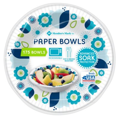 sams club paper bowls