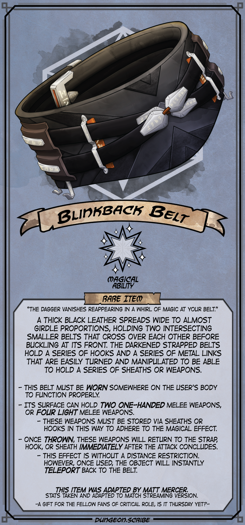 blinkback belt