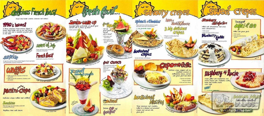 coras breakfast menu with prices