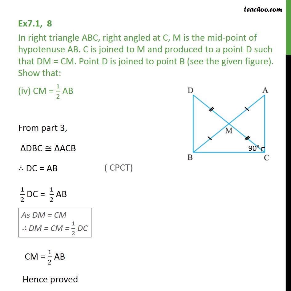 in right triangle abc