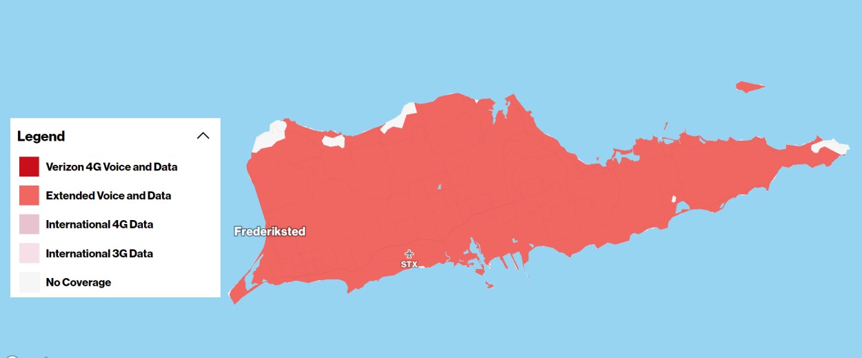 verizon coverage virgin islands