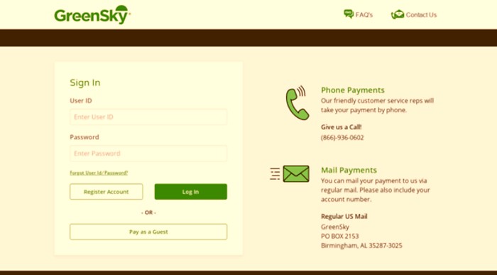 greensky login portal