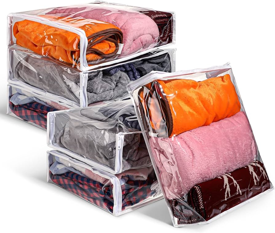 clothes storage bags with zipper