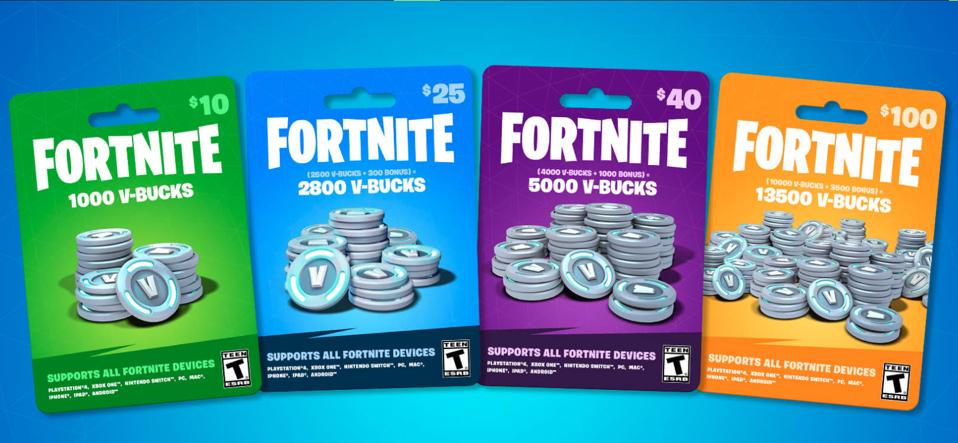 v-bucks gift card