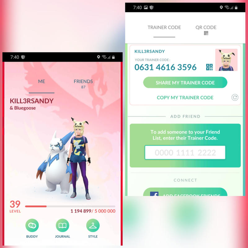 pokémongo friend codes