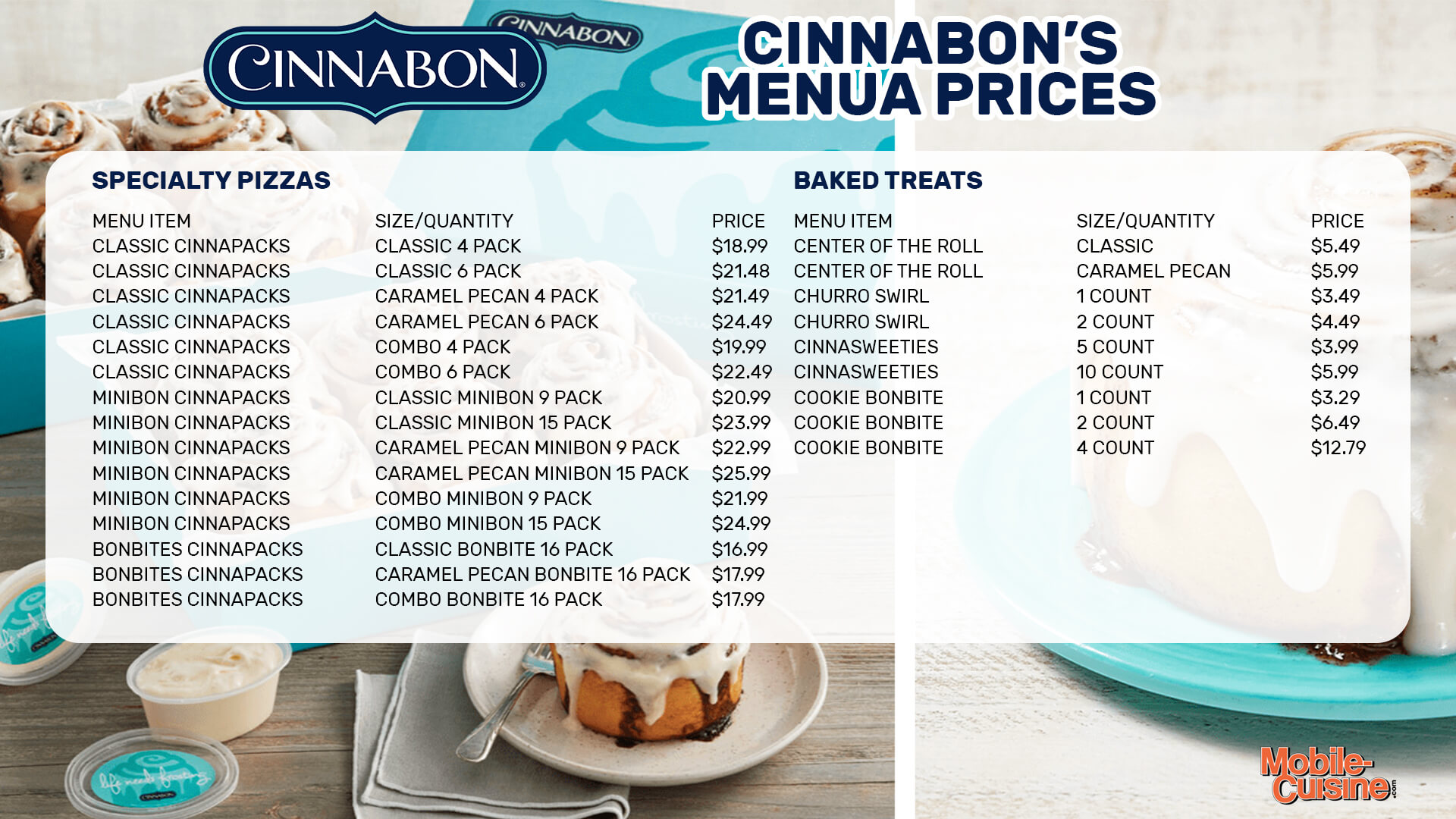 cinnabon price list philippines