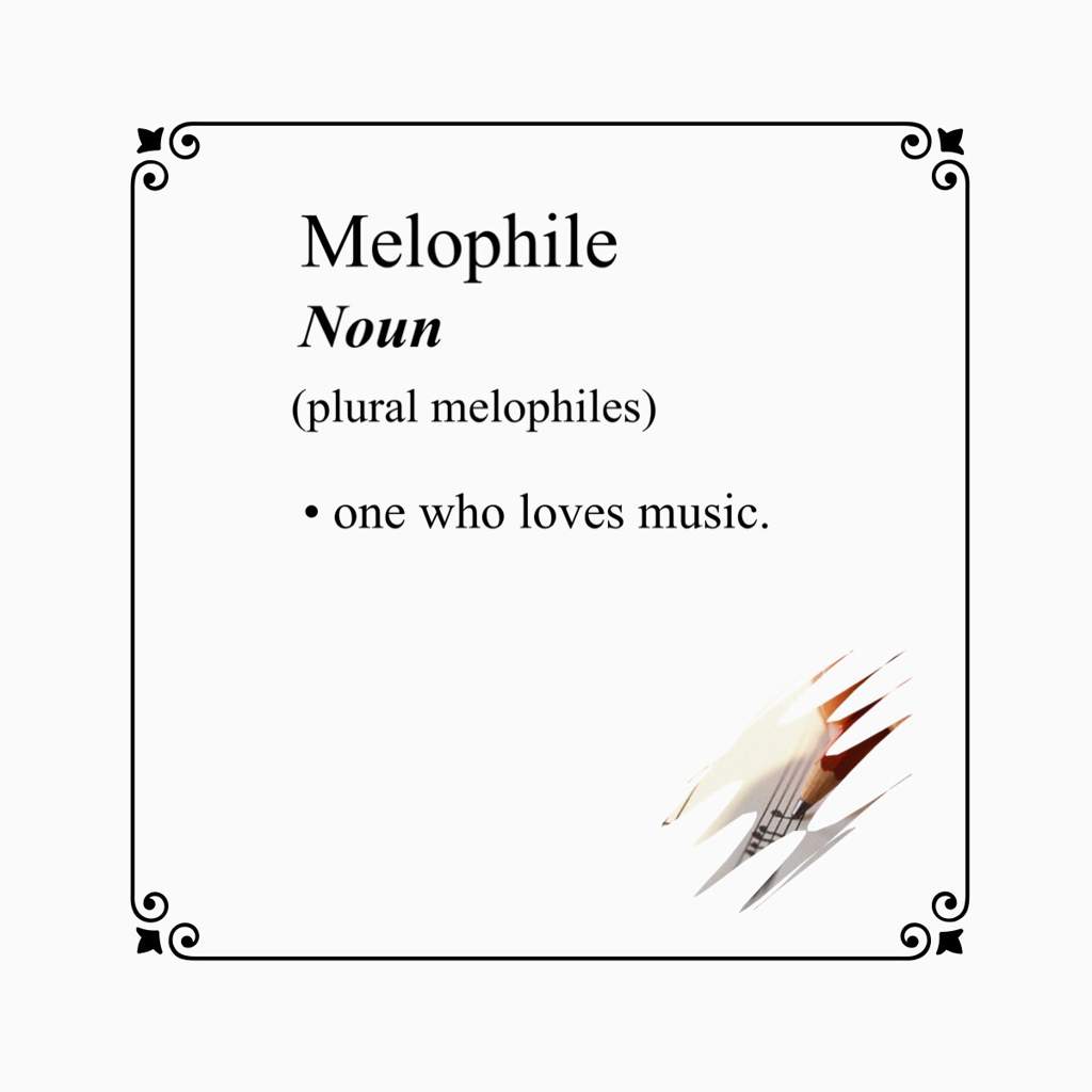 melophile meaning