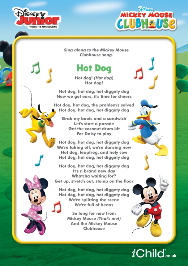 mickey mouse clubhouse lyrics theme song