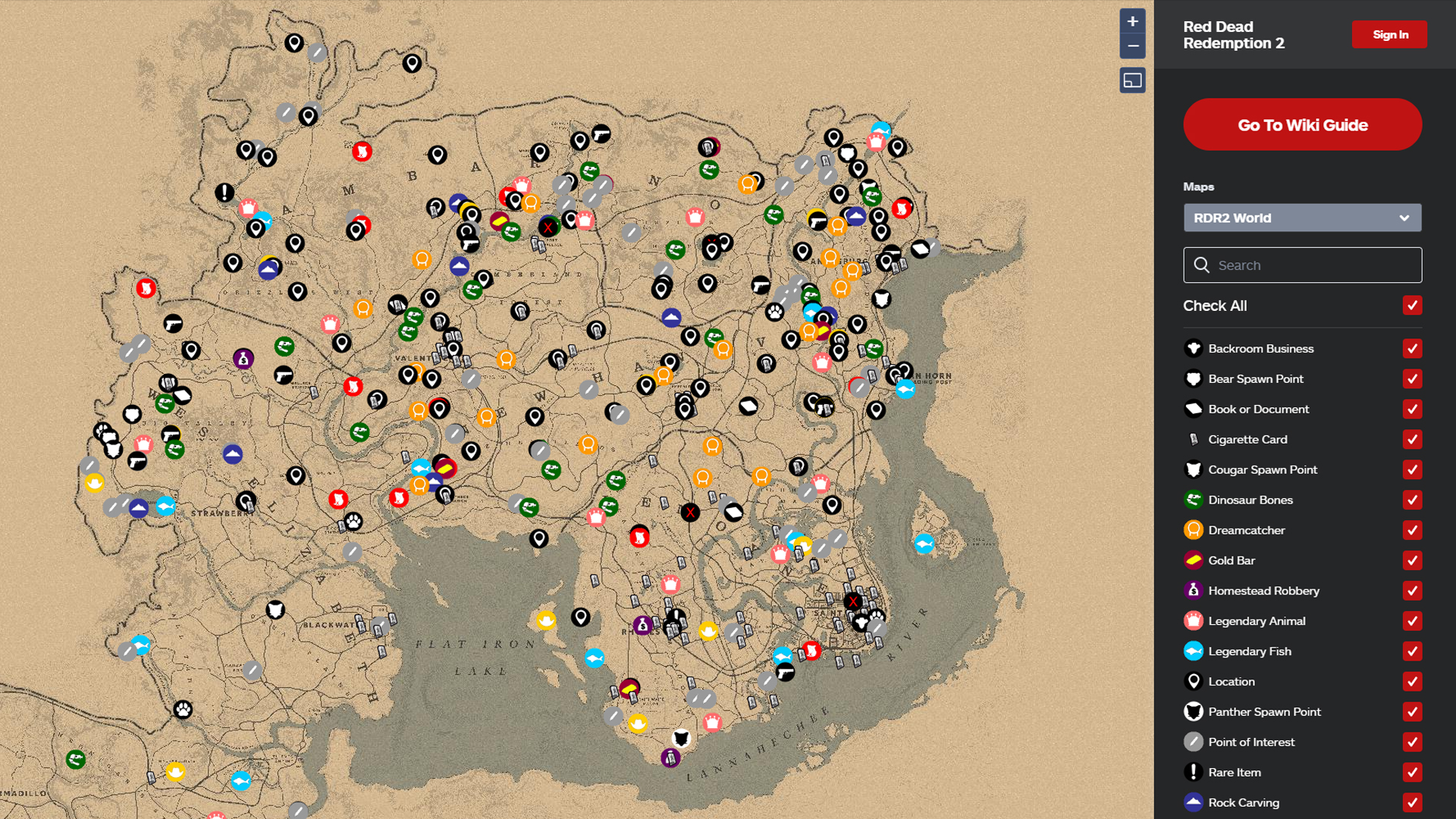 rdr2 online map