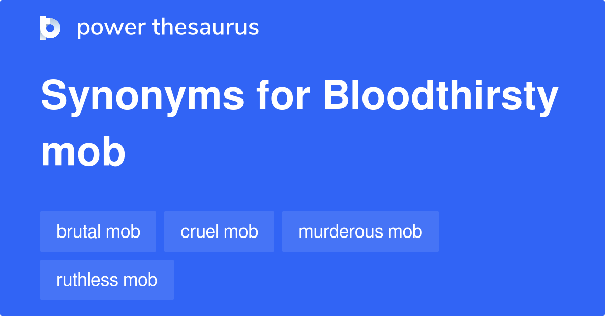 mob thesaurus