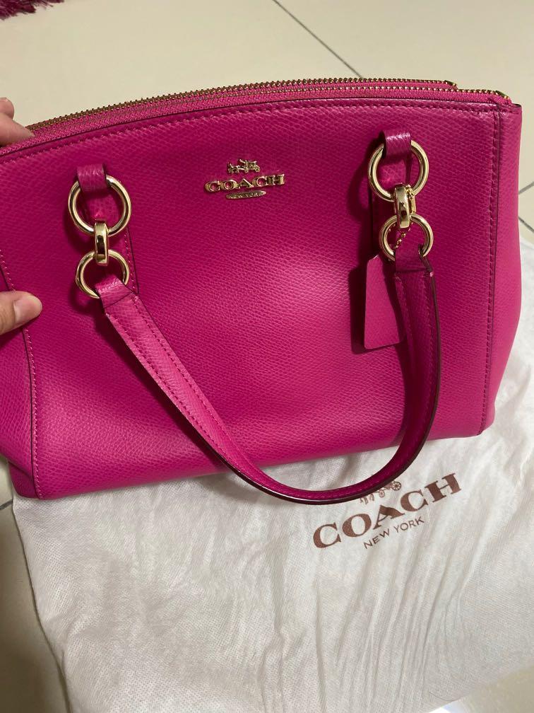 coach pink handbag