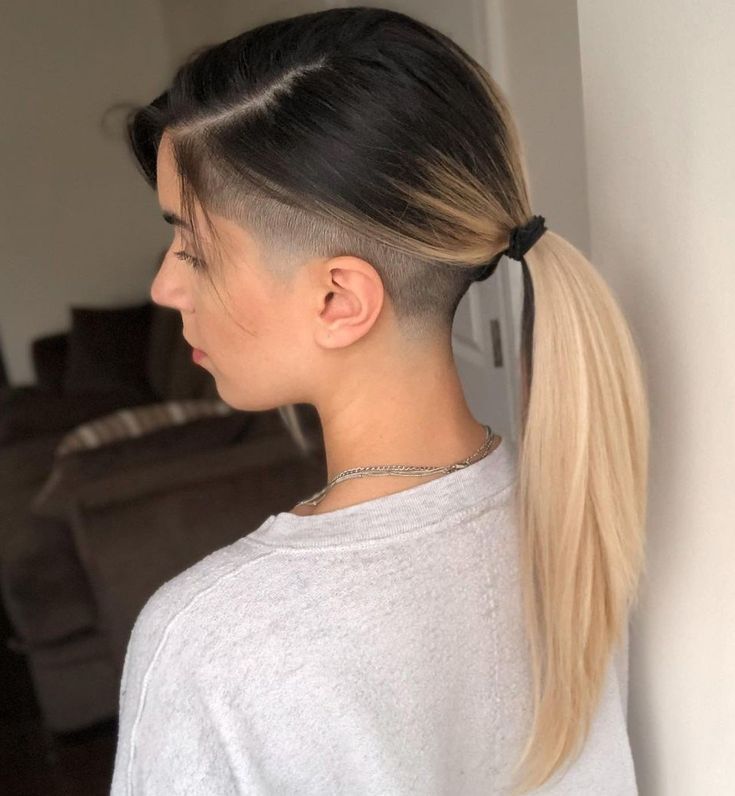 undercut with shaved sides