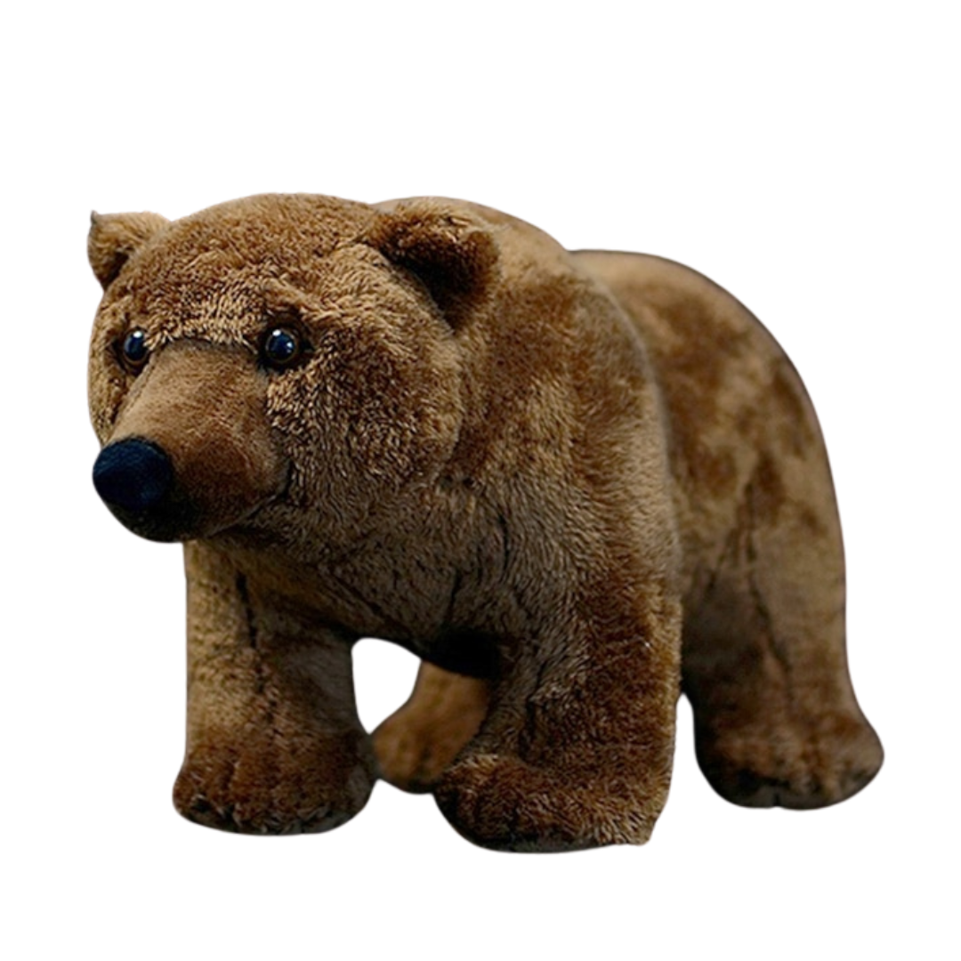 realistic bear plush