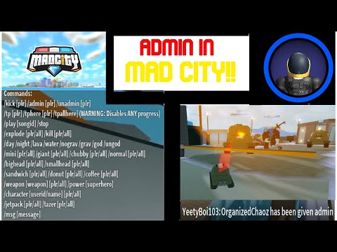 mad city admin commands