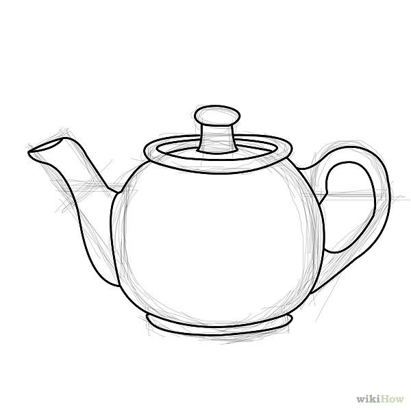 teapot drawing