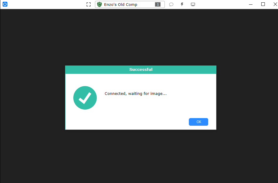 connected waiting for image anydesk