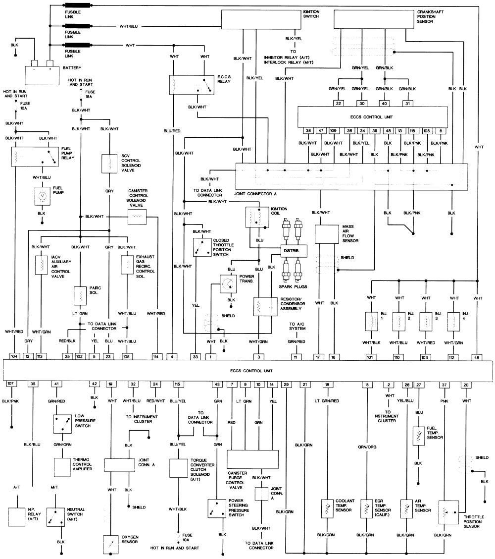 1995 nissan pickup relay diagram