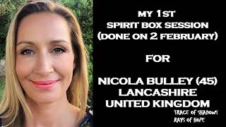 spirit box nicola bulley