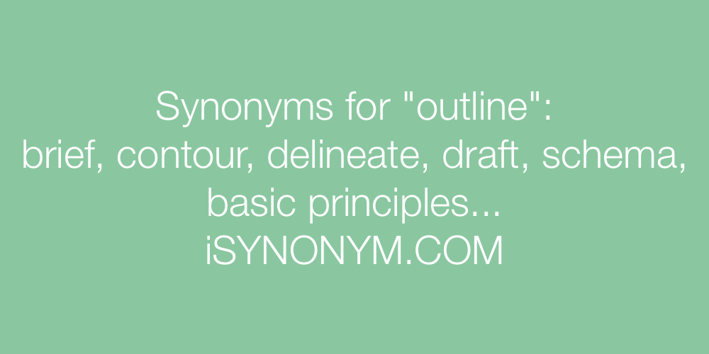 outline synonym