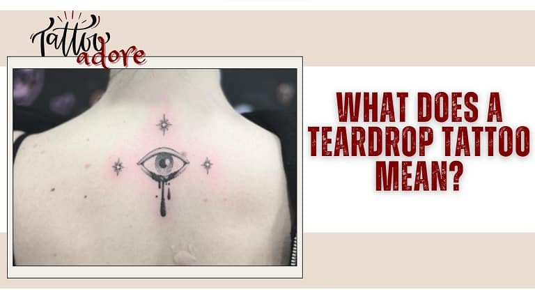 what does a tear tattoo mean under the eye