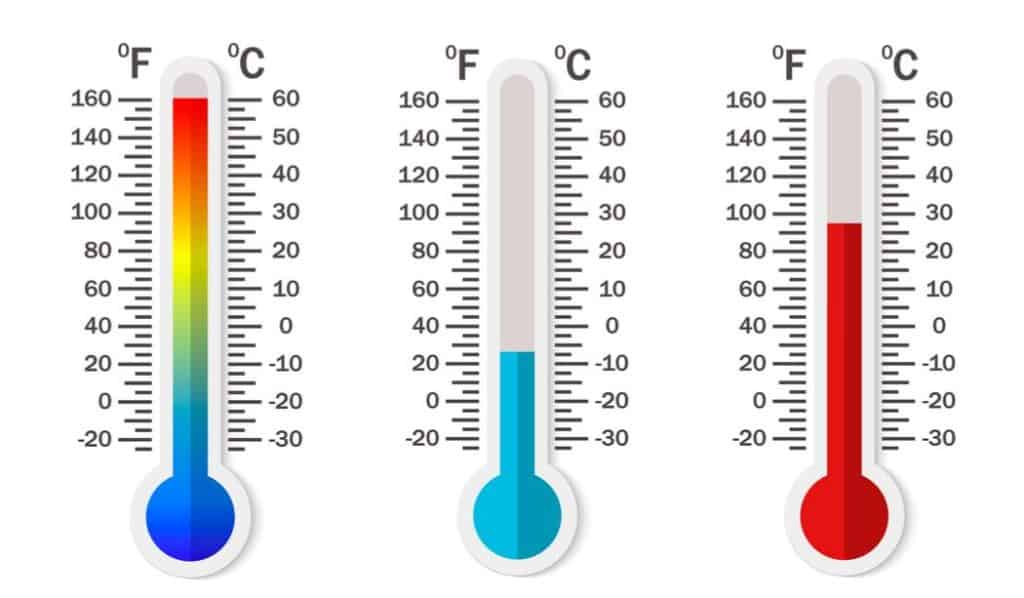 9 degrees c to f