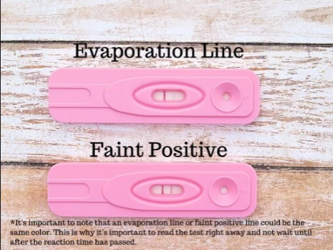 evap lines vs faint positive