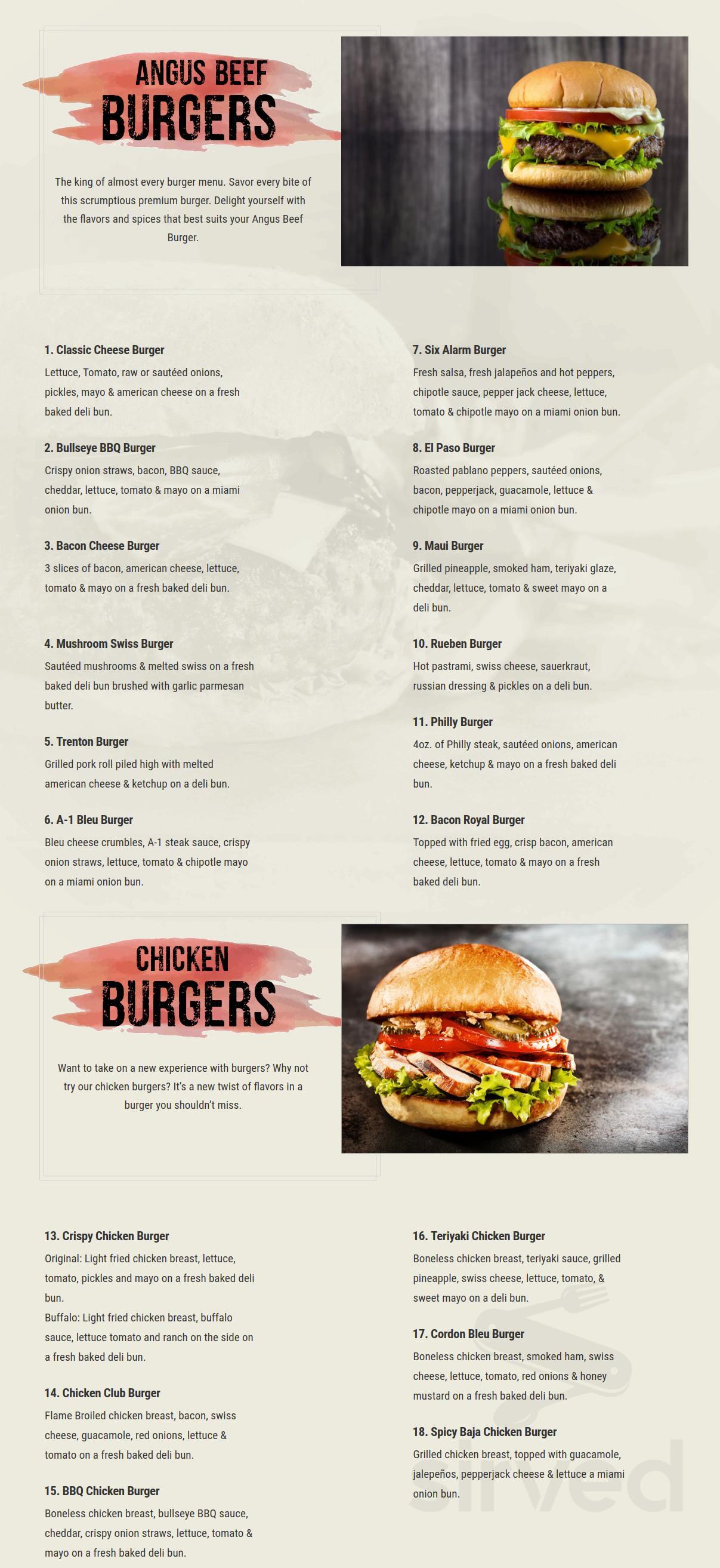 30 burgers east brunswick menu