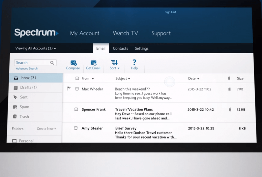 webmail.spectrum.net smtp server