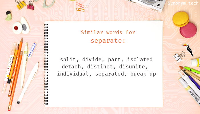 separate from synonym