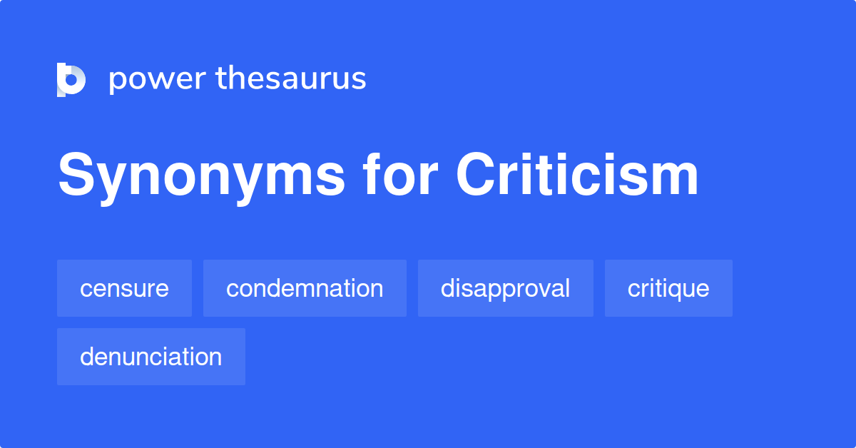 criticism synonym