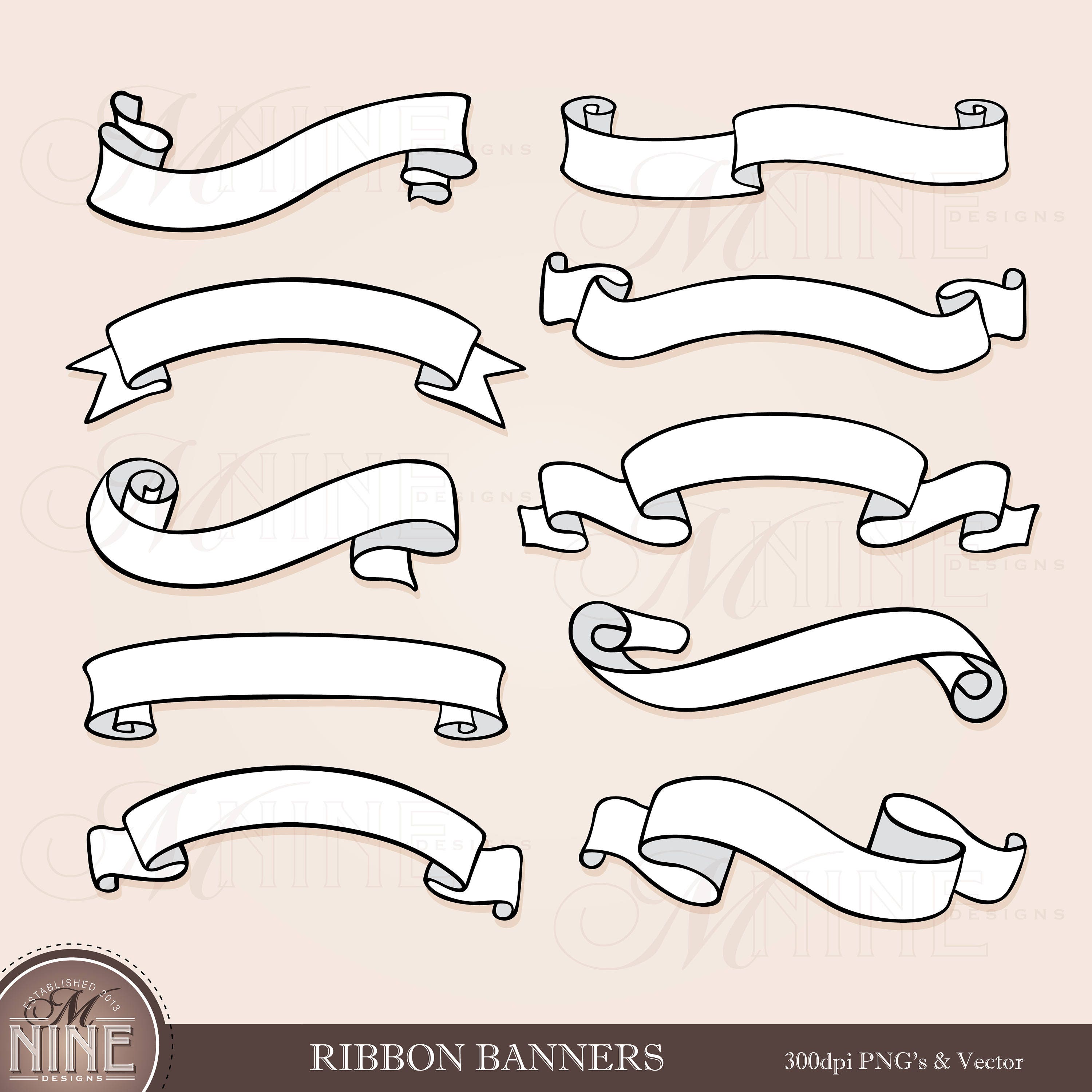 ribbon banner clip art