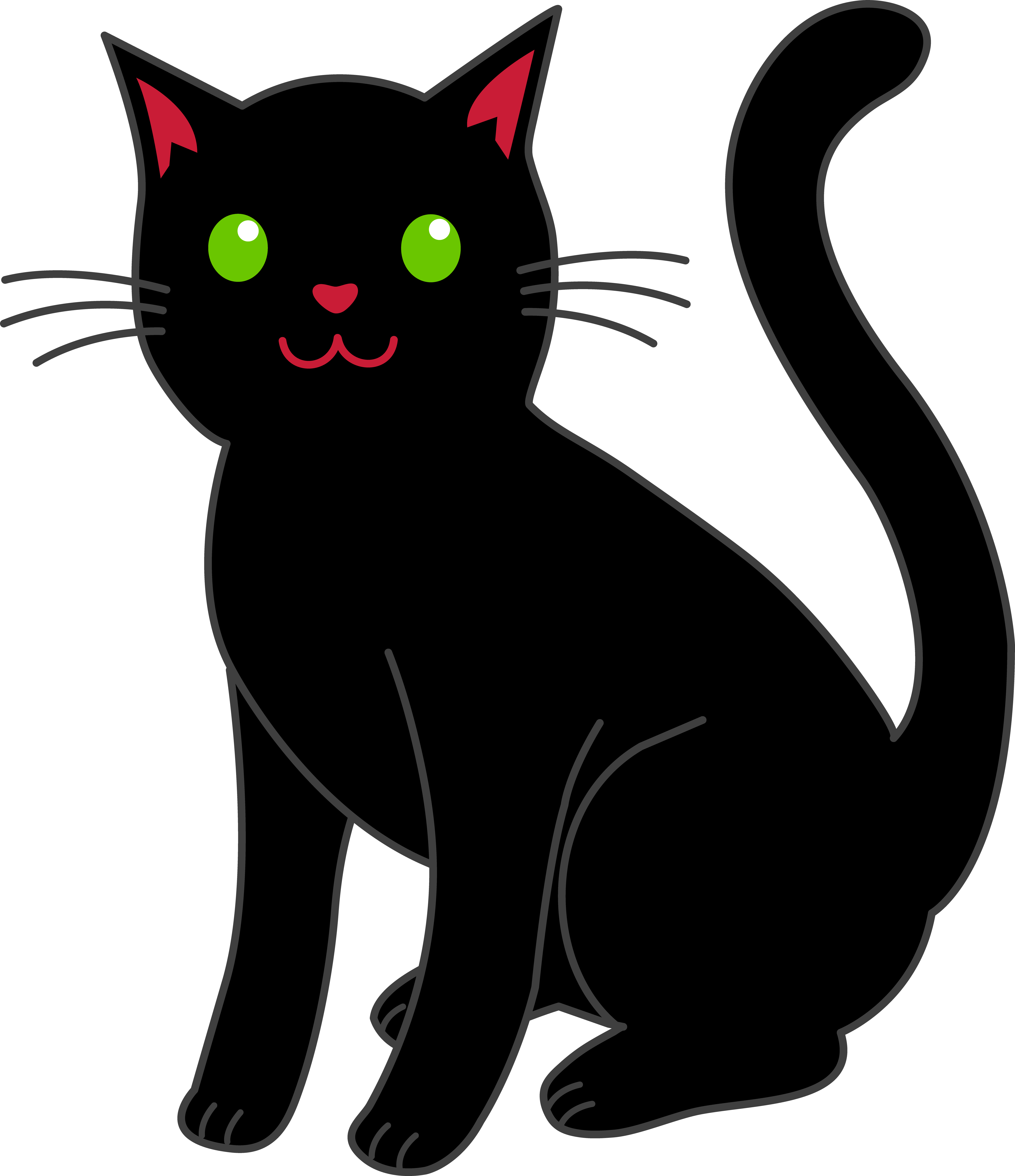 black cat clipart