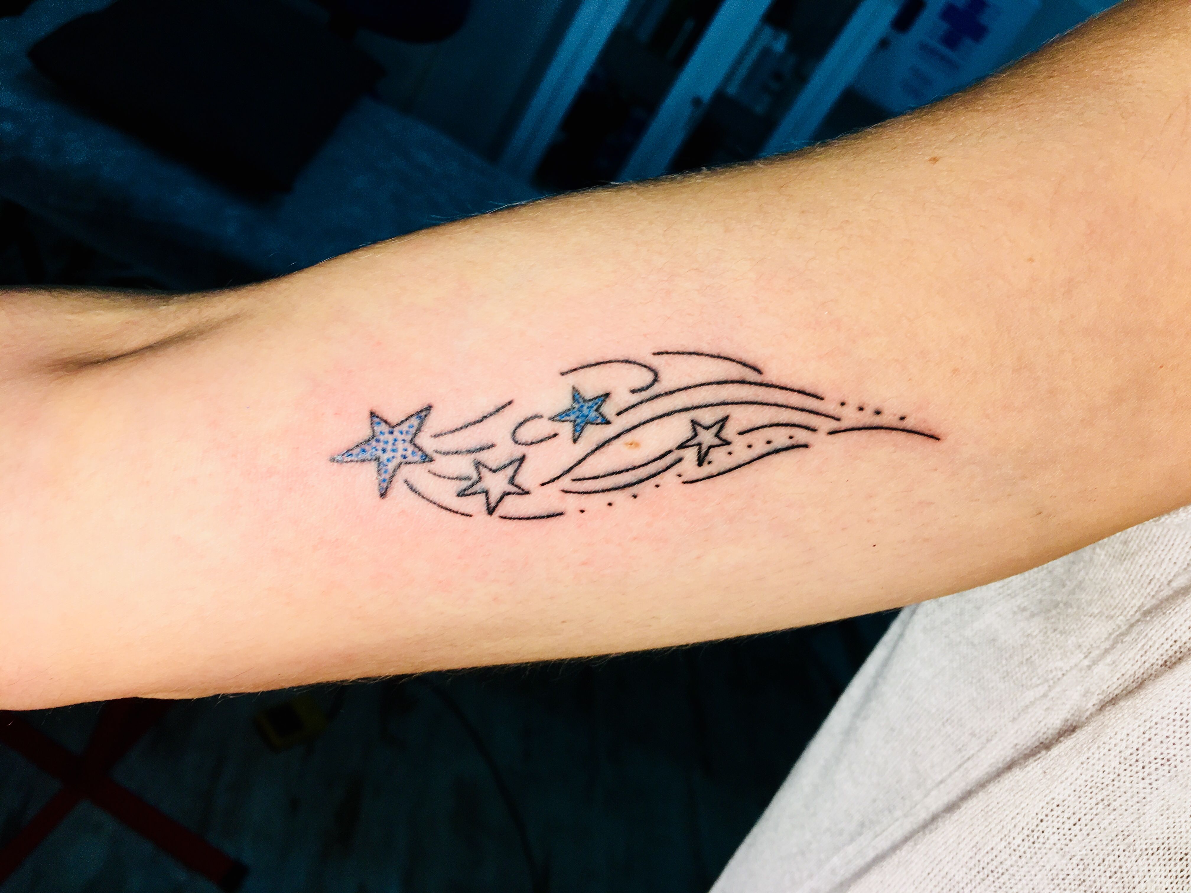 tatuajes de estrellas fugaces