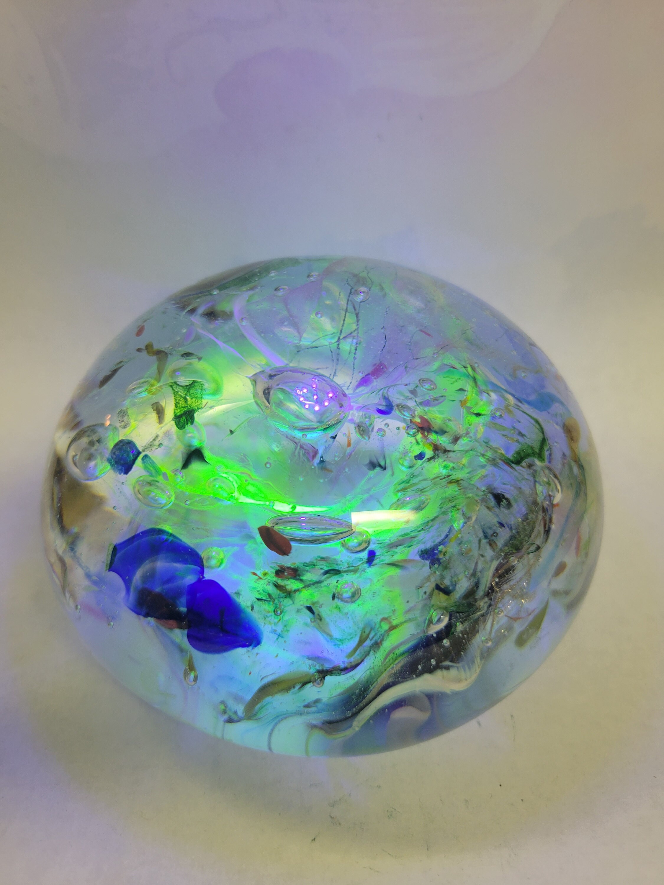 uranium glass paperweight