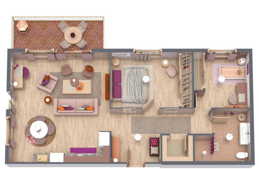 2 bedroom home design plans