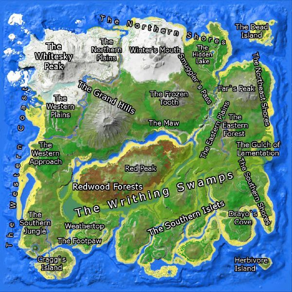 ark the island map