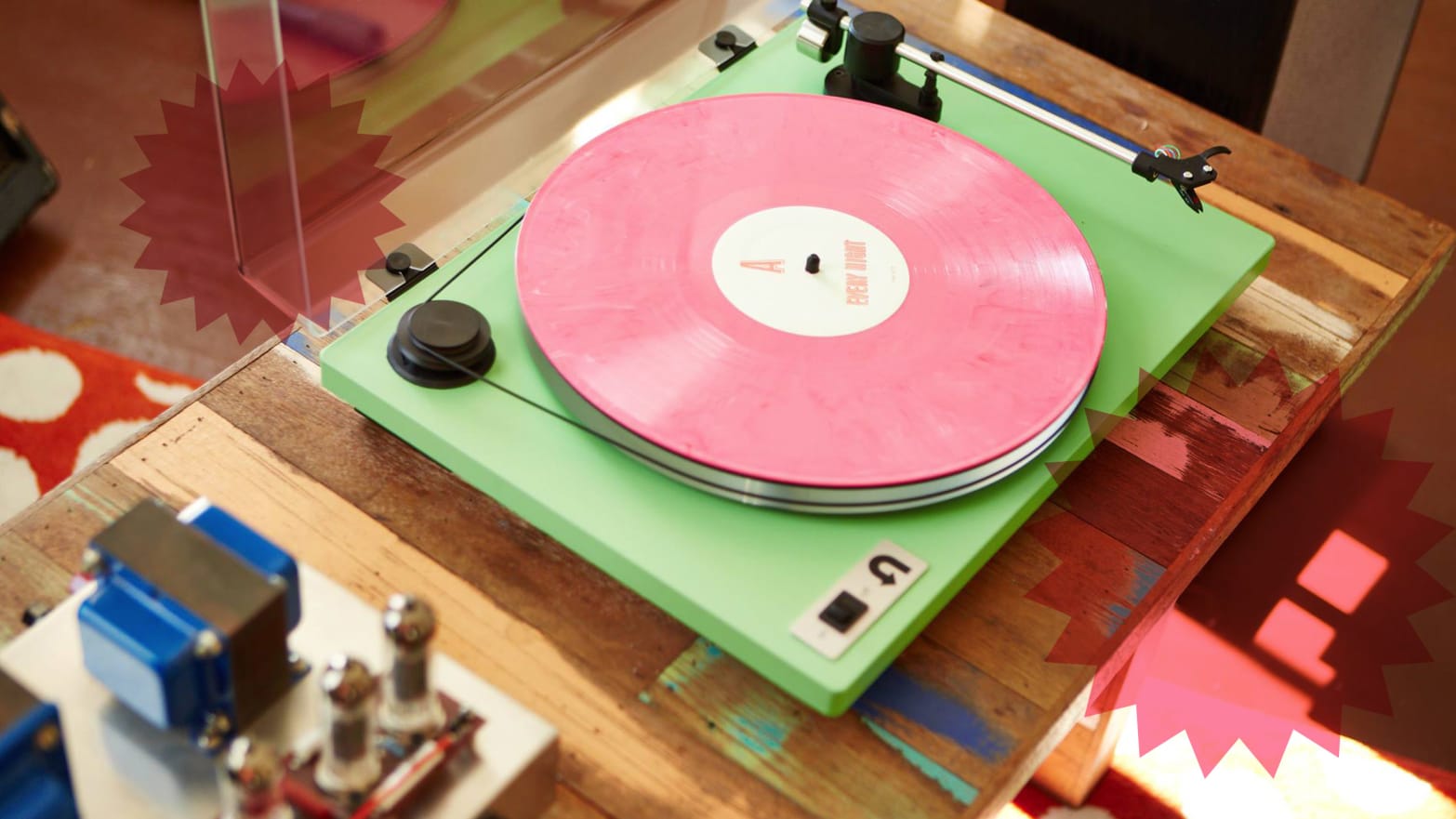 u turn record player