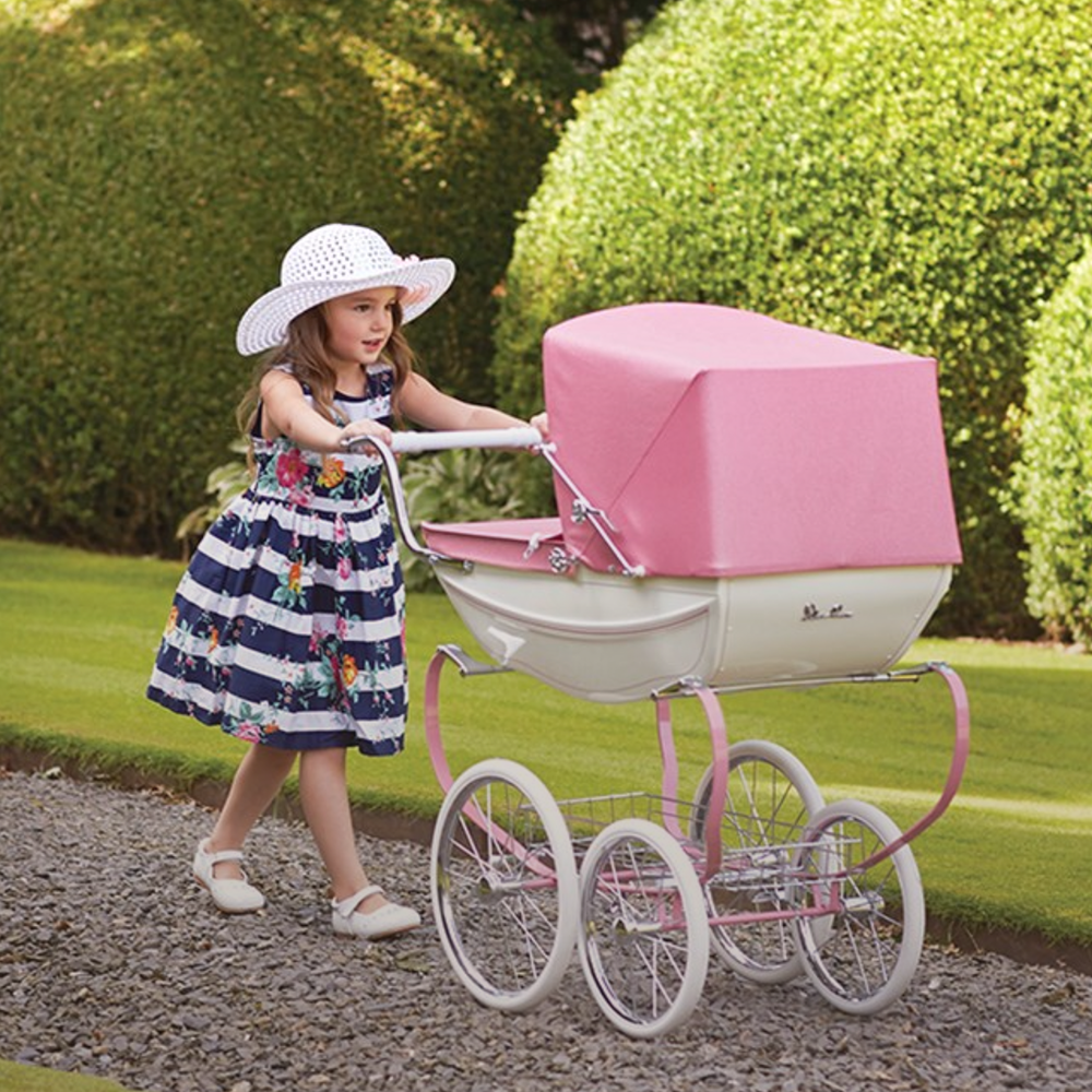 silver cross pink dolls pram