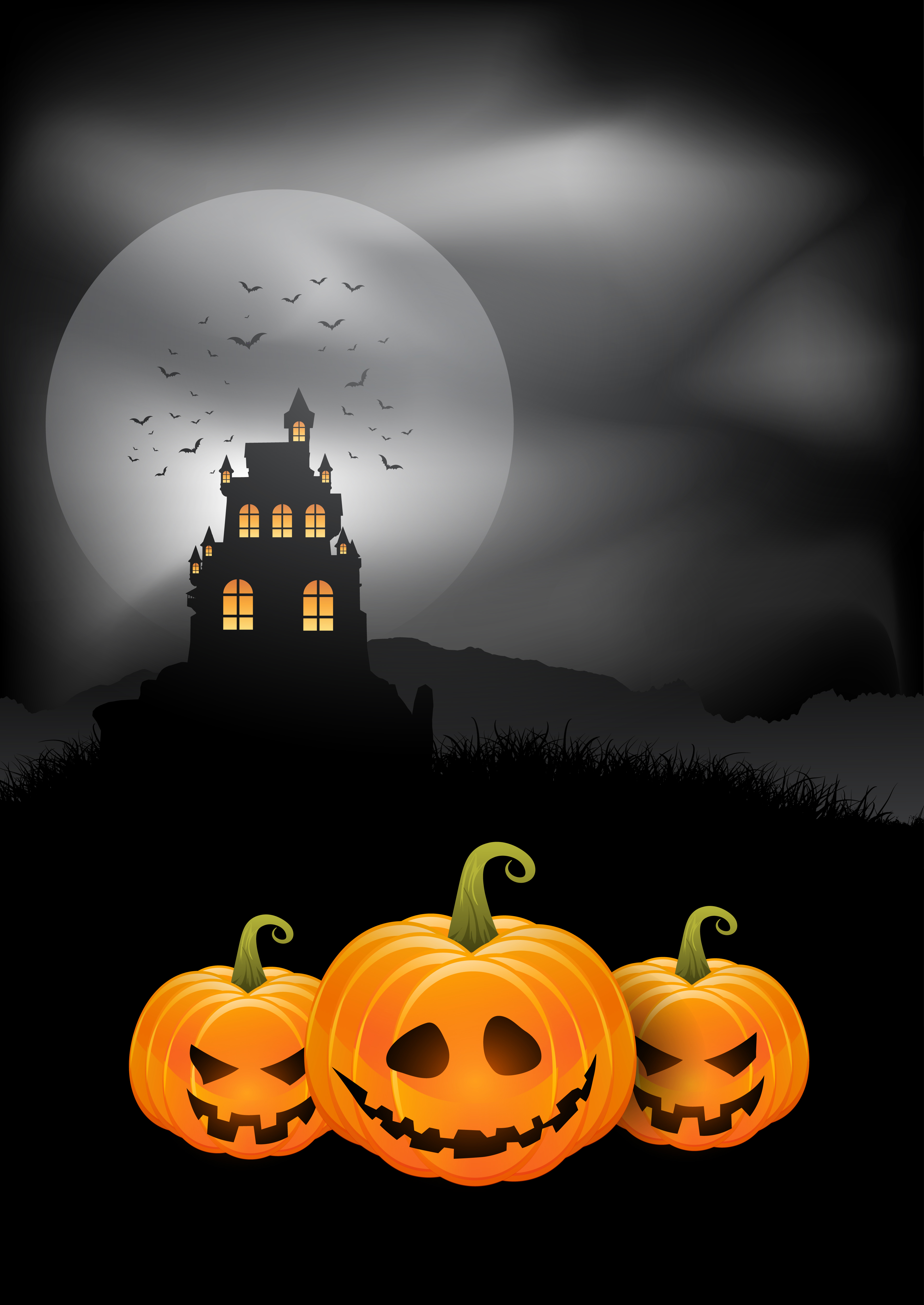 halloween background a4