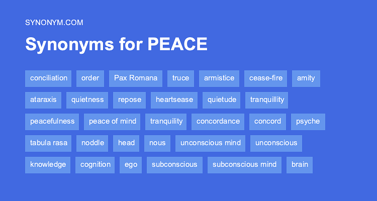 peace of mind synonym