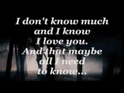 don t know much lyrics