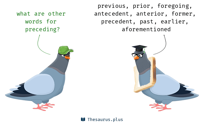 preceeding synonym