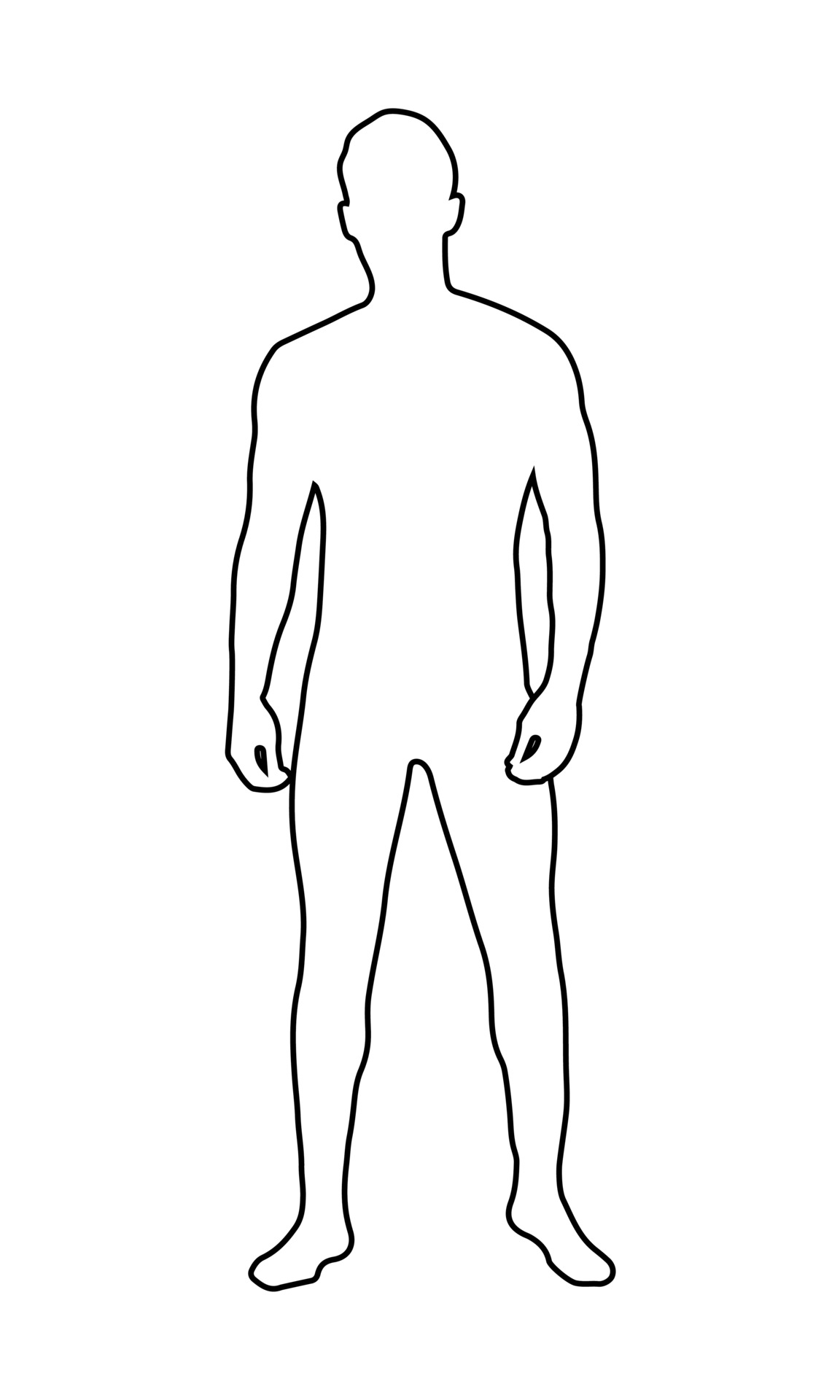 outline picture of man