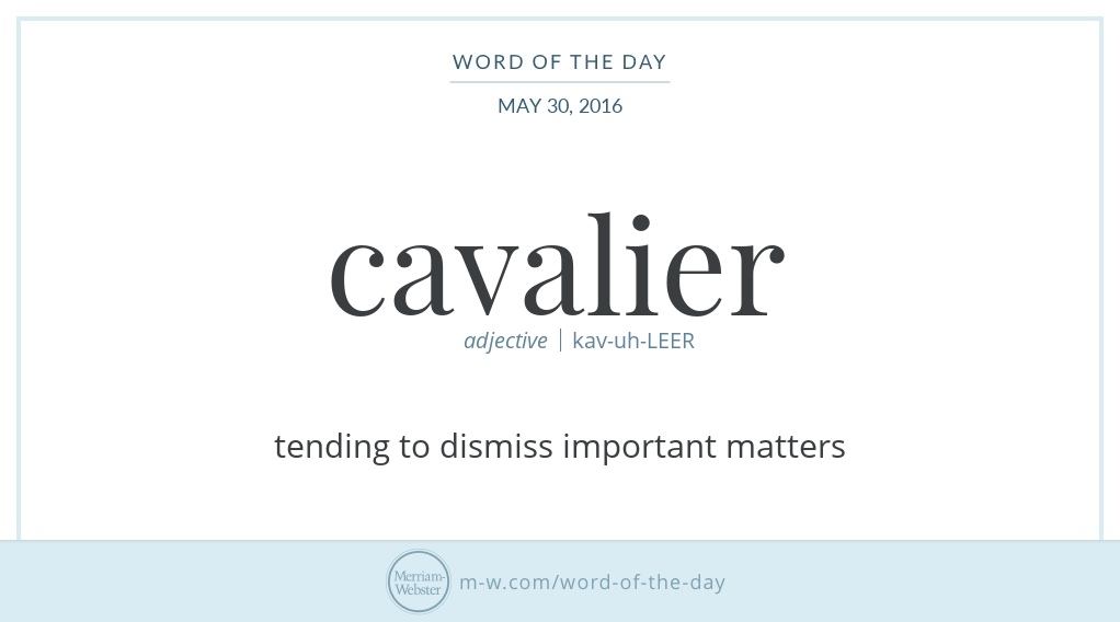 define cavalier