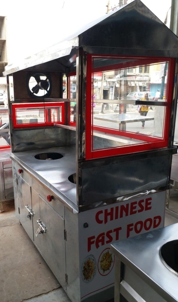 steel fast food counter