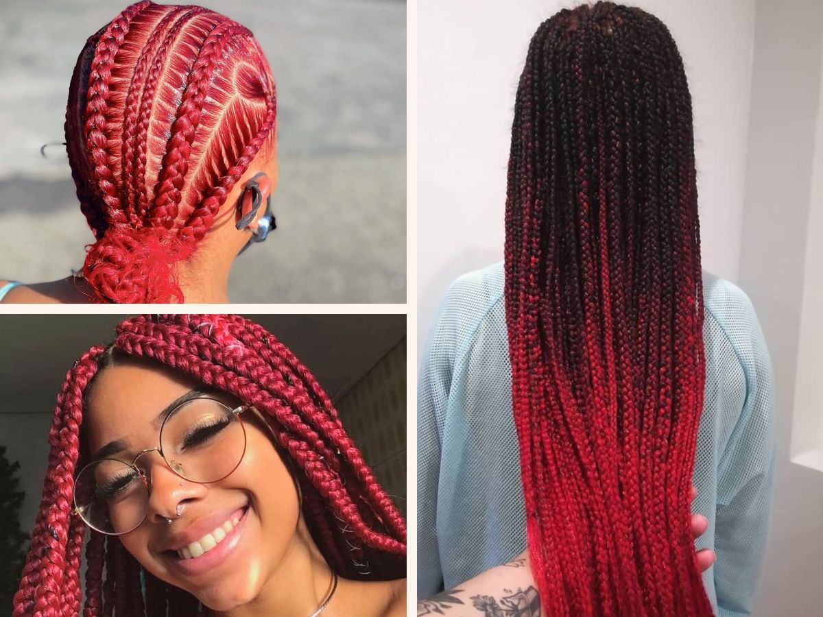 red braids