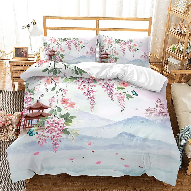 cherry blossom quilt cover